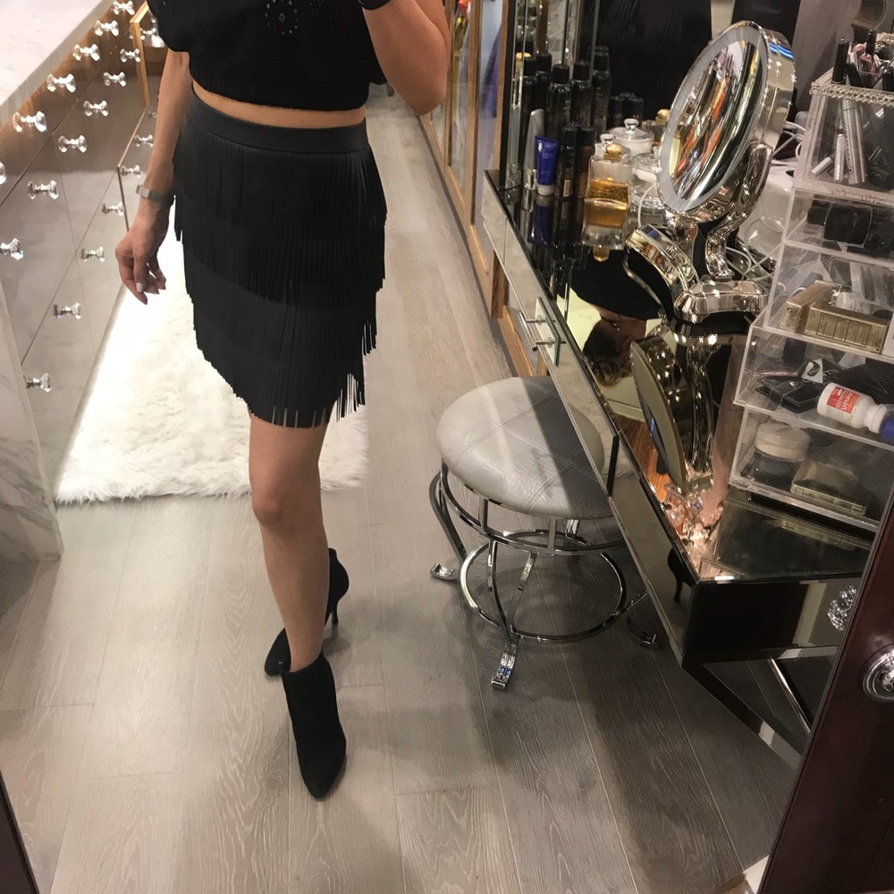 Black suede booties